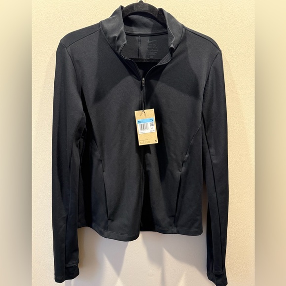 Nike Jackets & Blazers - $85 Women’s Nike One Rib Dri-FIT Full Zip Black Training Jacket Medium